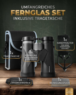 Weidenberger 12x42 Fernglas – Magnesium, stickstoffgefüllt, wasserdicht, BAK4 HD, FMC