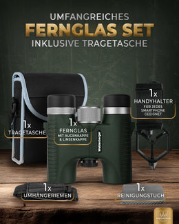 Weidenberger 10x26 Fernglas – Magnesium, stickstoffgefüllt, wasserdicht, BAK4 HD, FMC