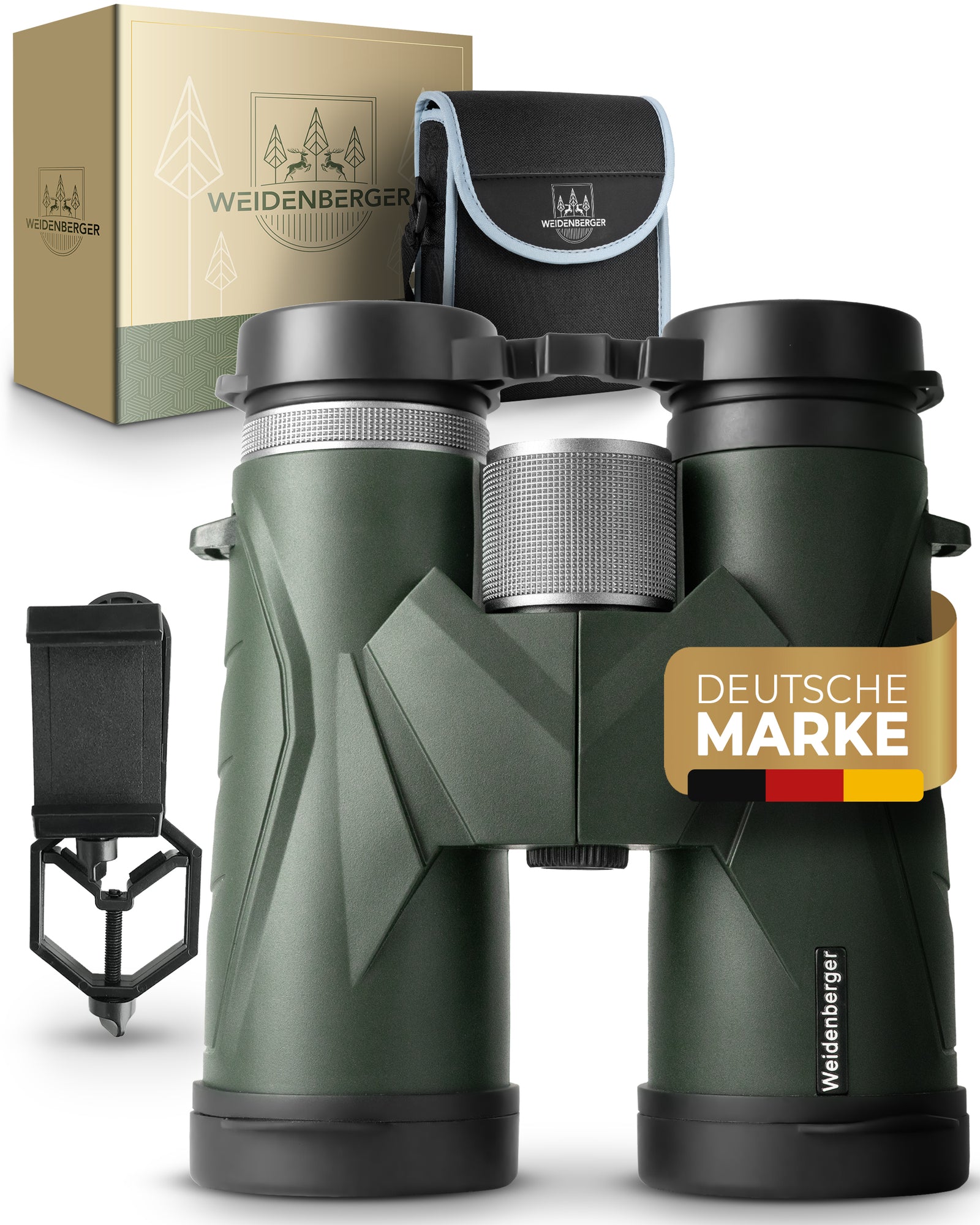 Weidenberger 12x42 Fernglas – Magnesium, stickstoffgefüllt, wasserdicht, BAK4 HD, FMC
